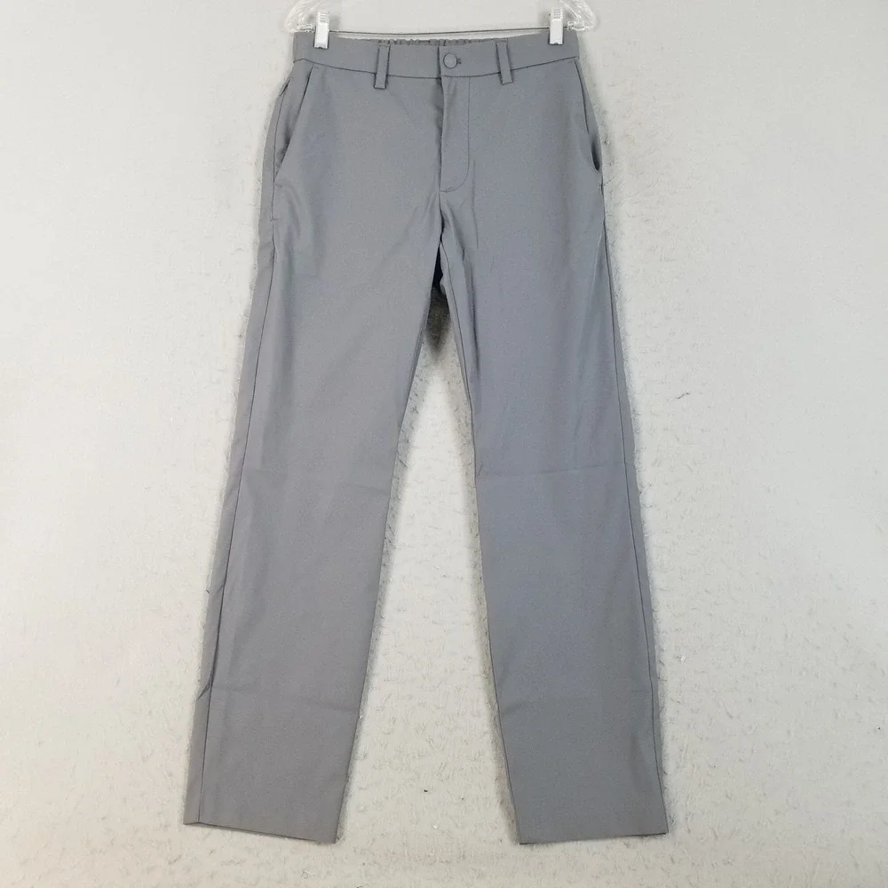 Banana Republic Pants Men 30x32 Gray Performance Chino Elastic Waist Trousers